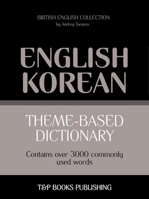cover image of Theme-based dictionary British English-Korean